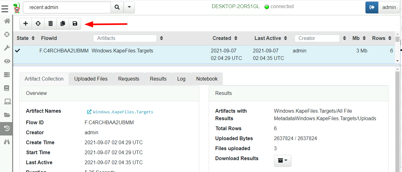 Saving a favorite collection