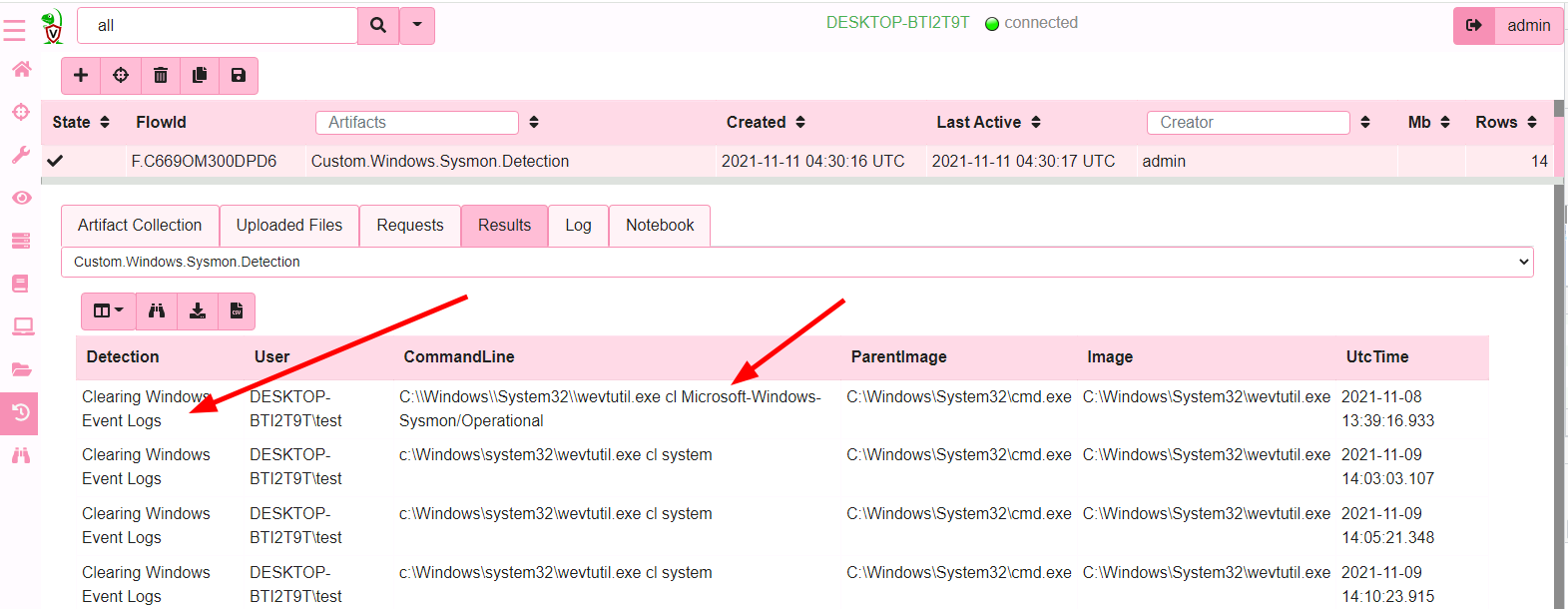 Detecting with the new artifact