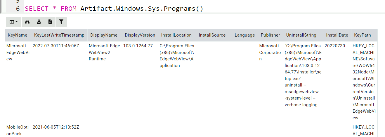 Parsing of raw registry hives