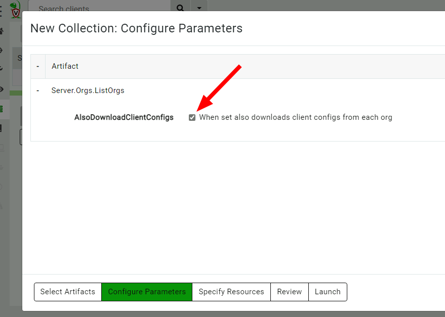 Listing all the organizations on the server