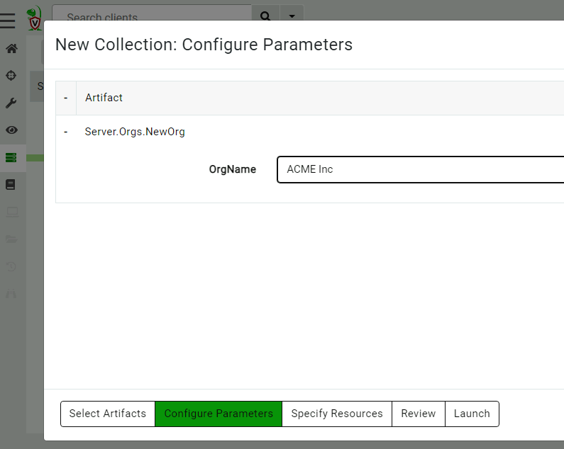 Creating a new organization