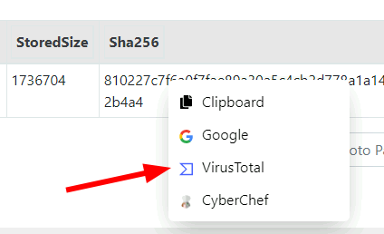 Sending a cell content to an external service