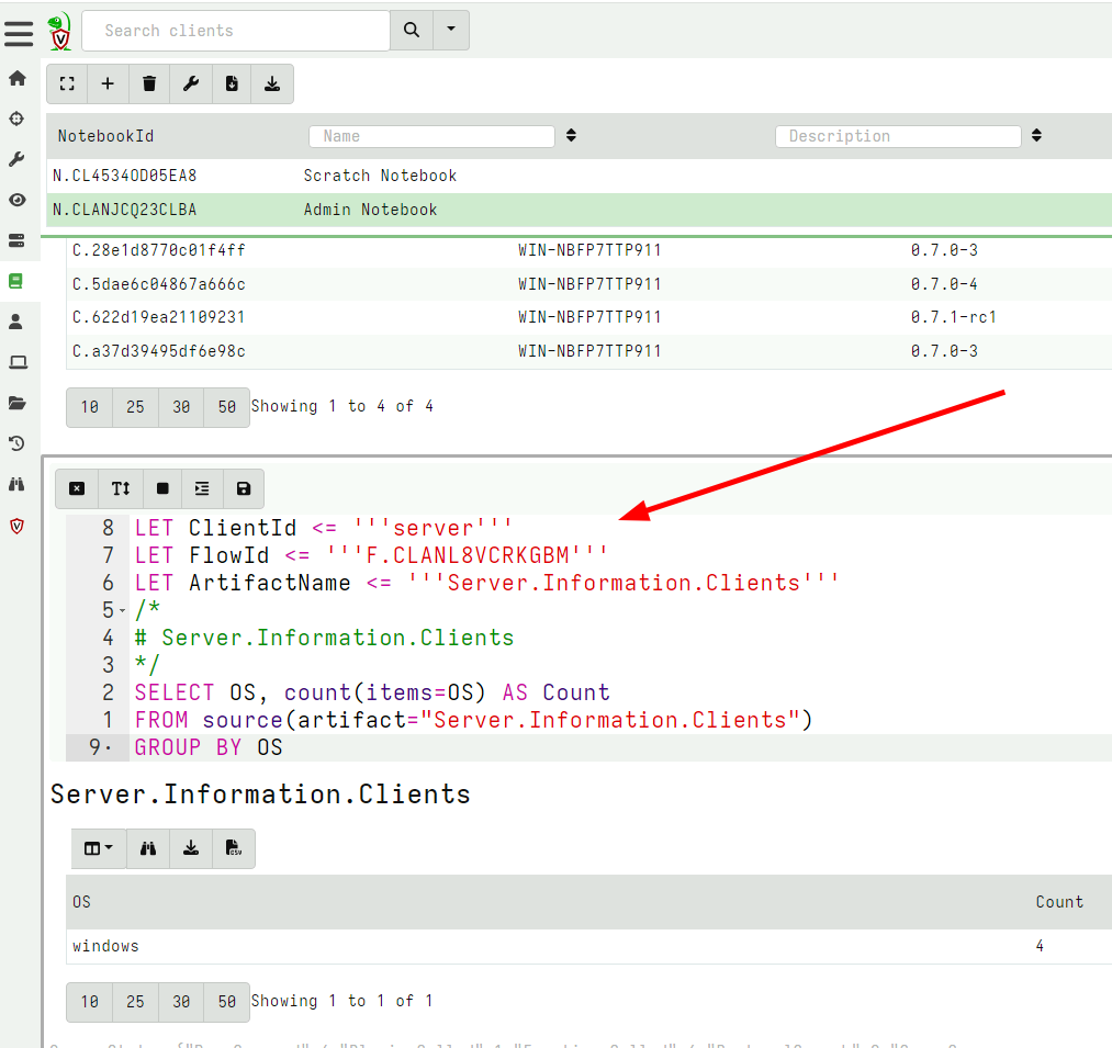 The copied cell still refers to the old collection