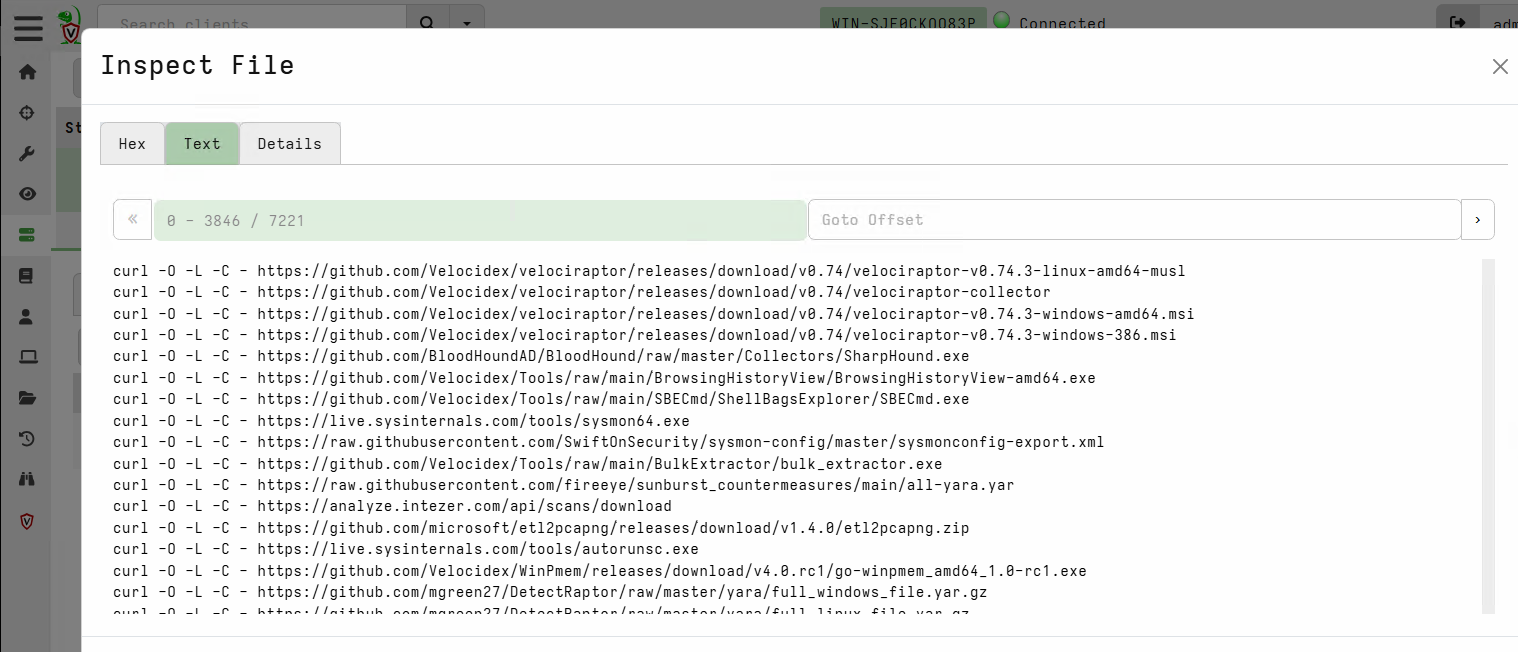 The uploader script generated by Server.Utils.UploadTools