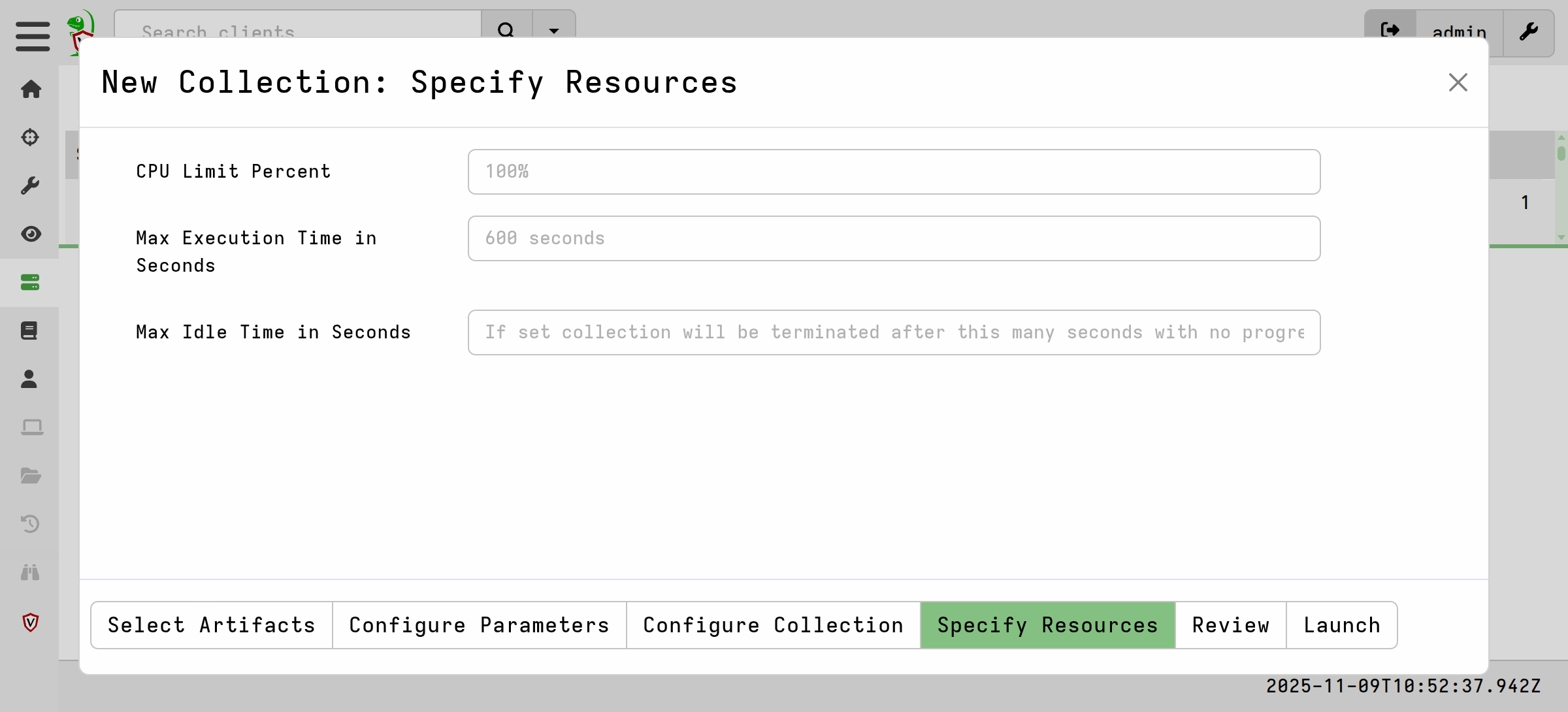 Collector resource limits