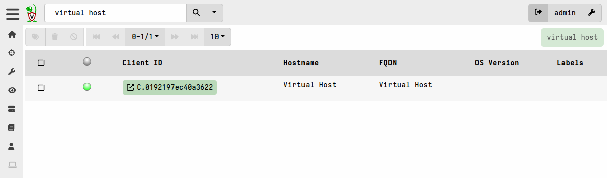 Client enrolled and connected