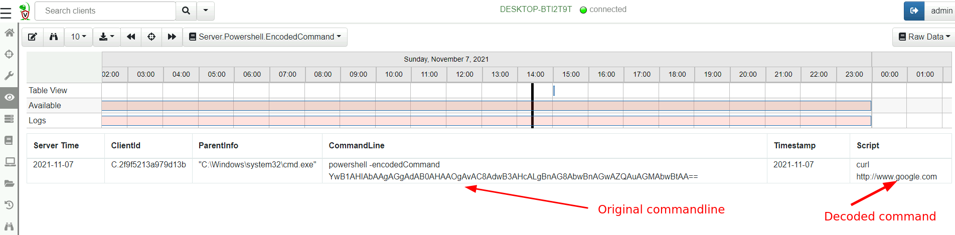 Decoding powershell commands