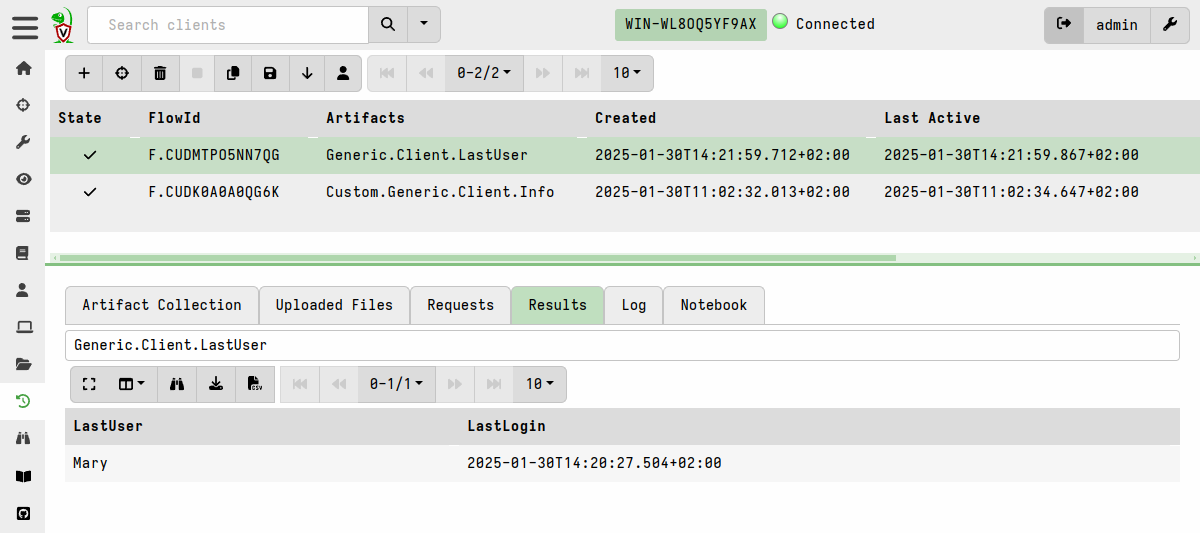 Windows last user logon
